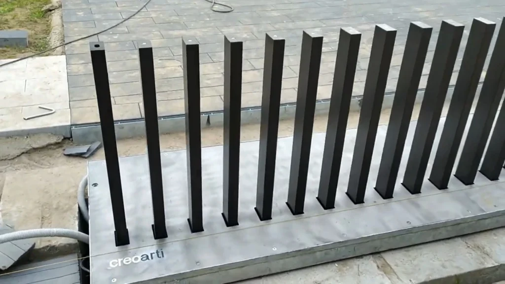 retractable gate into the surface