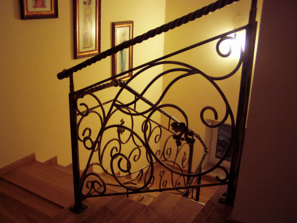 Decorative metal stairs