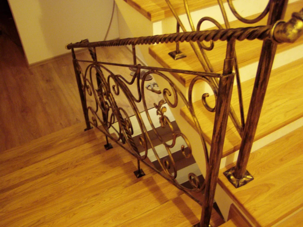 Decorative metal stairs