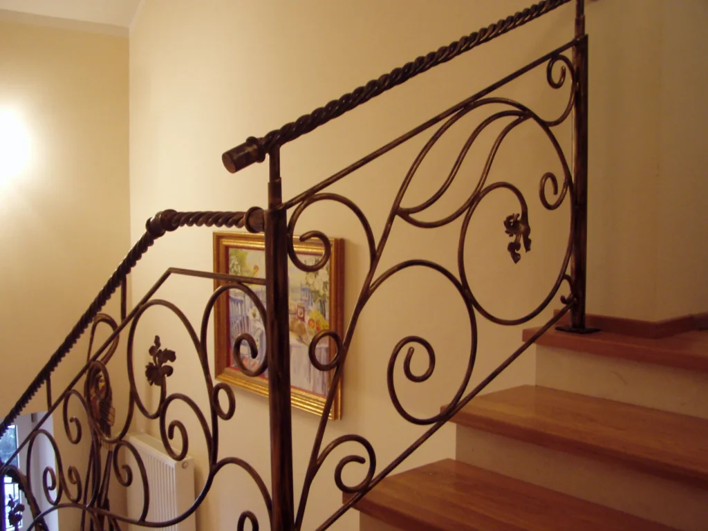 Decorative metal stairs
