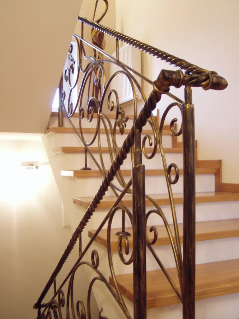 Decorative metal stairs