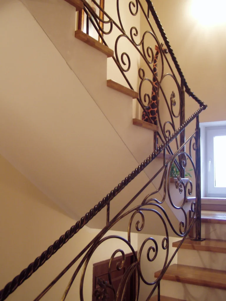 Decorative metal stairs