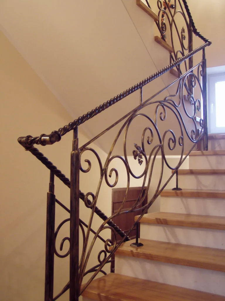 Decorative metal stairs