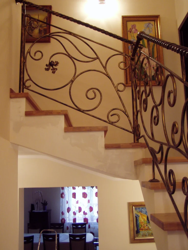 Decorative metal stairs