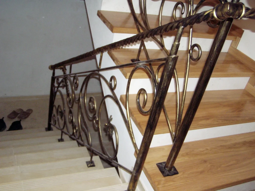 Decorative metal stairs