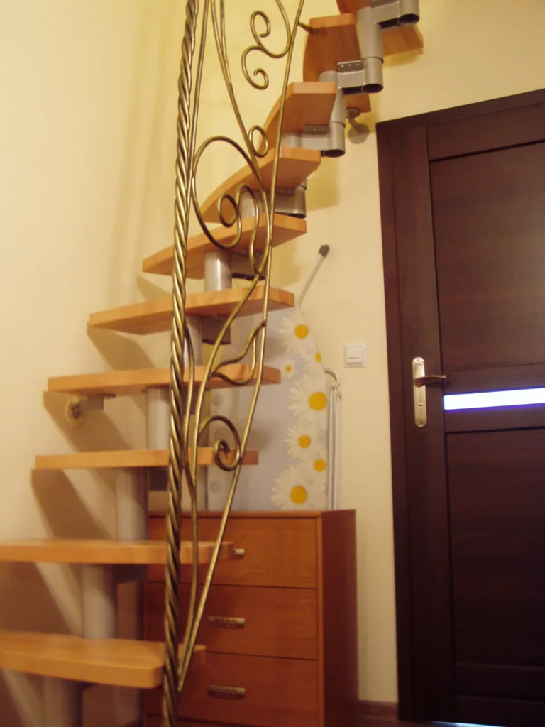 Decorative metal stairs