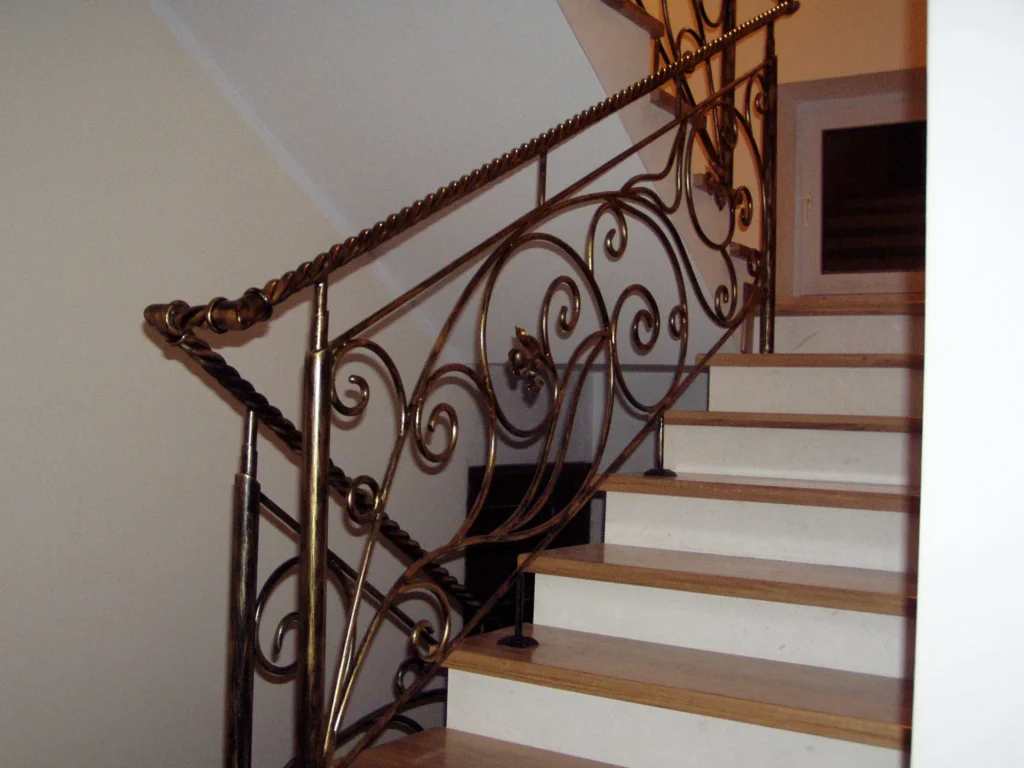 Decorative metal stairs