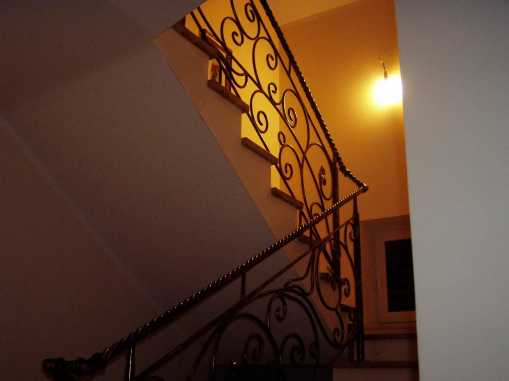 Decorative metal stairs