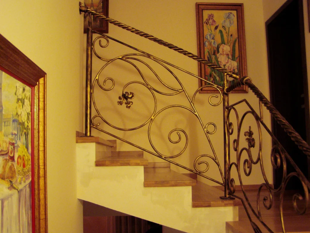Decorative metal stairs