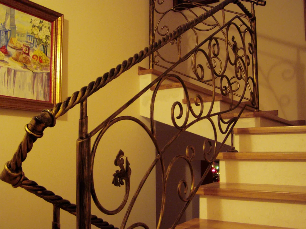 Decorative metal stairs