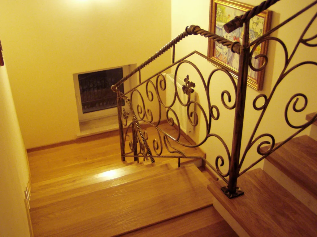 Decorative metal stairs