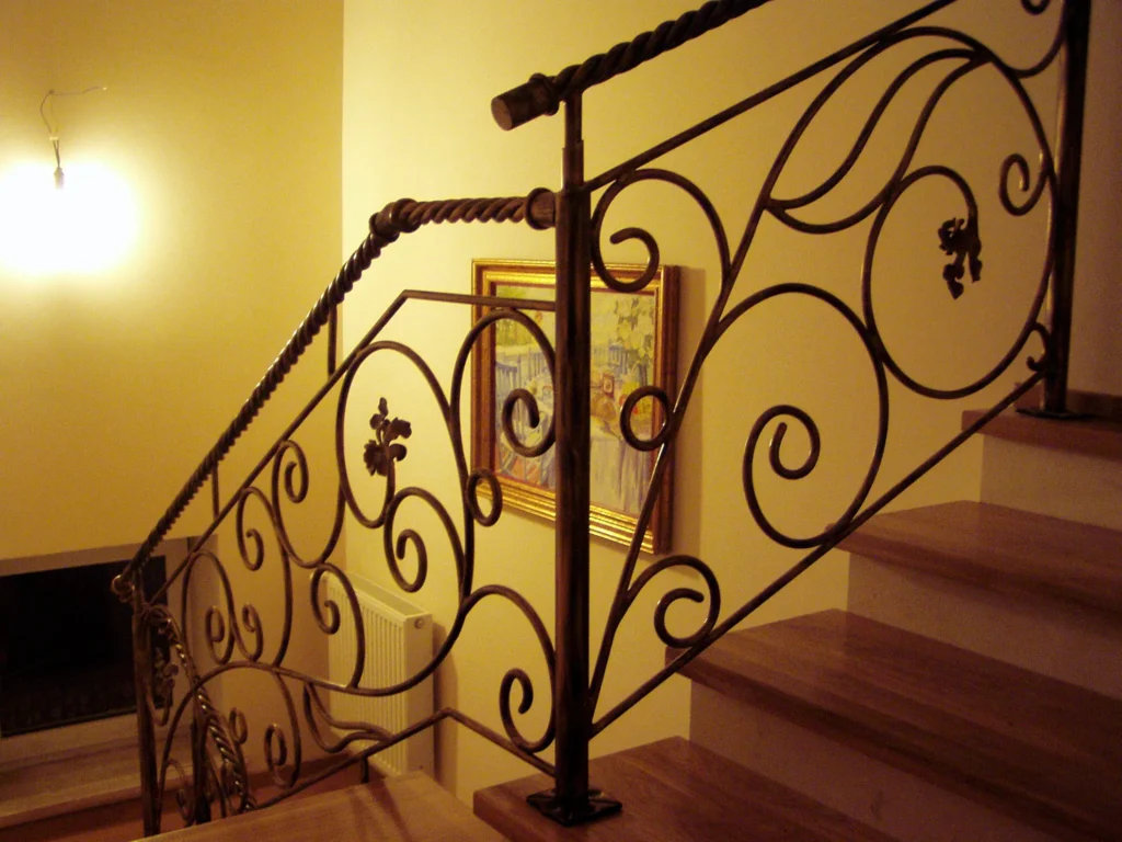 Decorative metal stairs