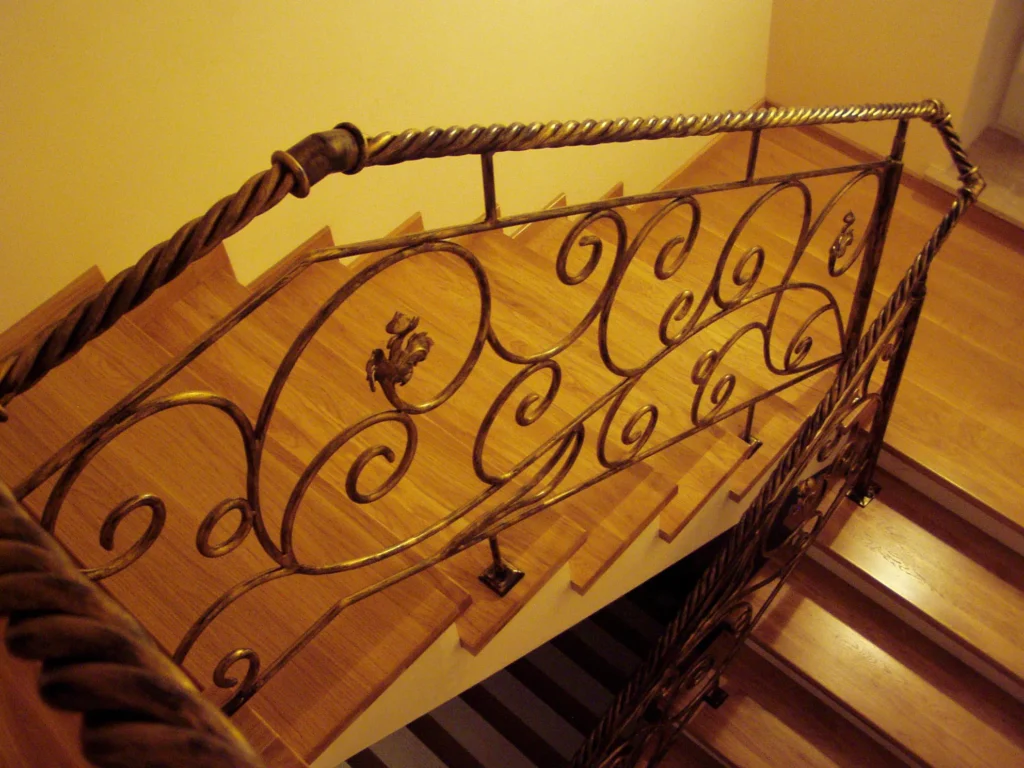 Decorative metal stairs