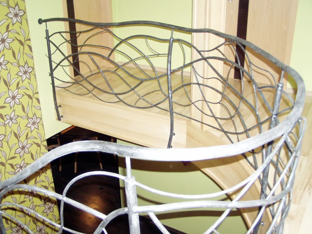 Decorative metal stairs