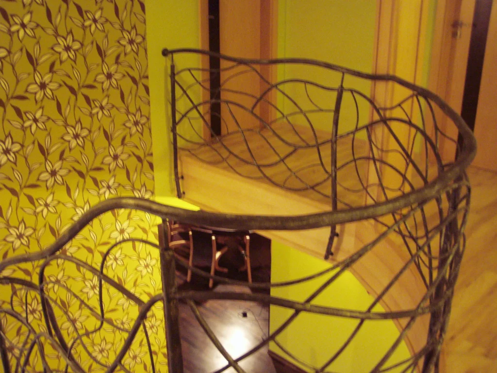 Decorative metal stairs