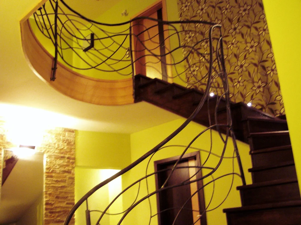 Decorative metal stairs
