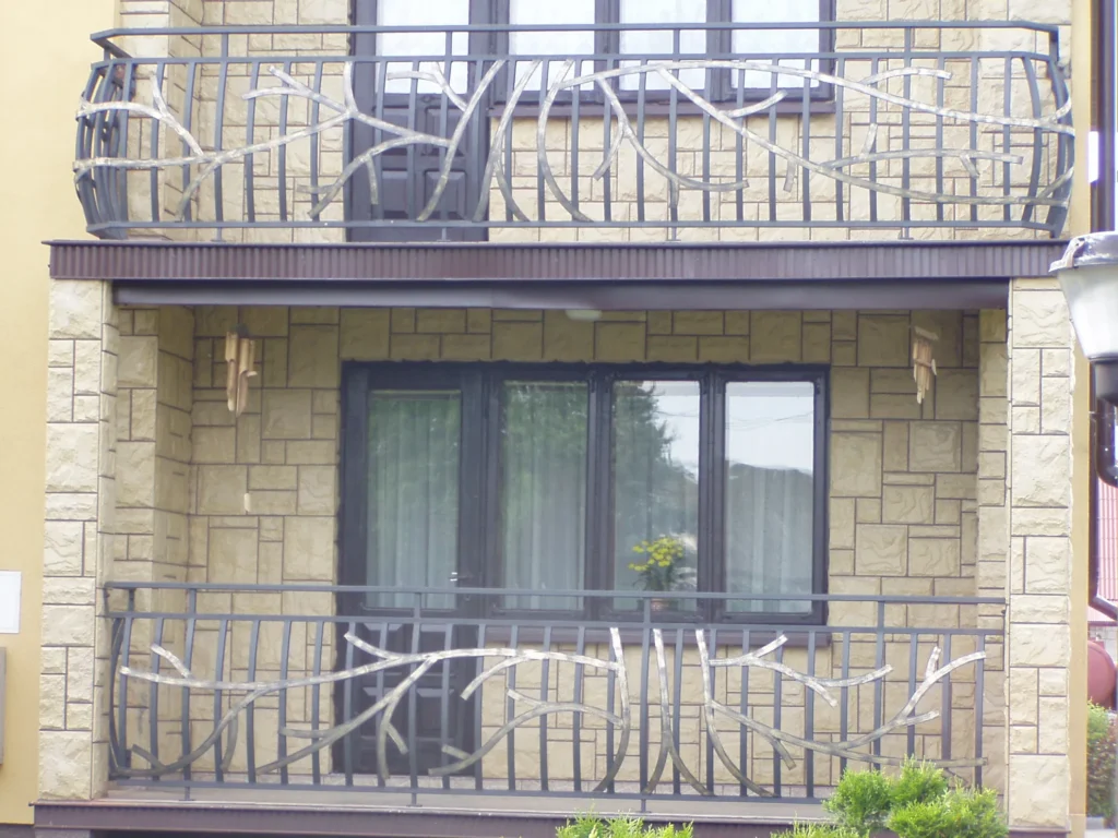 Decorative metal railings