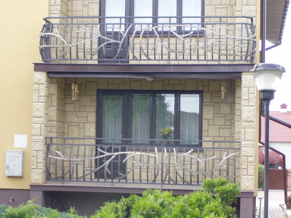 Decorative metal railings