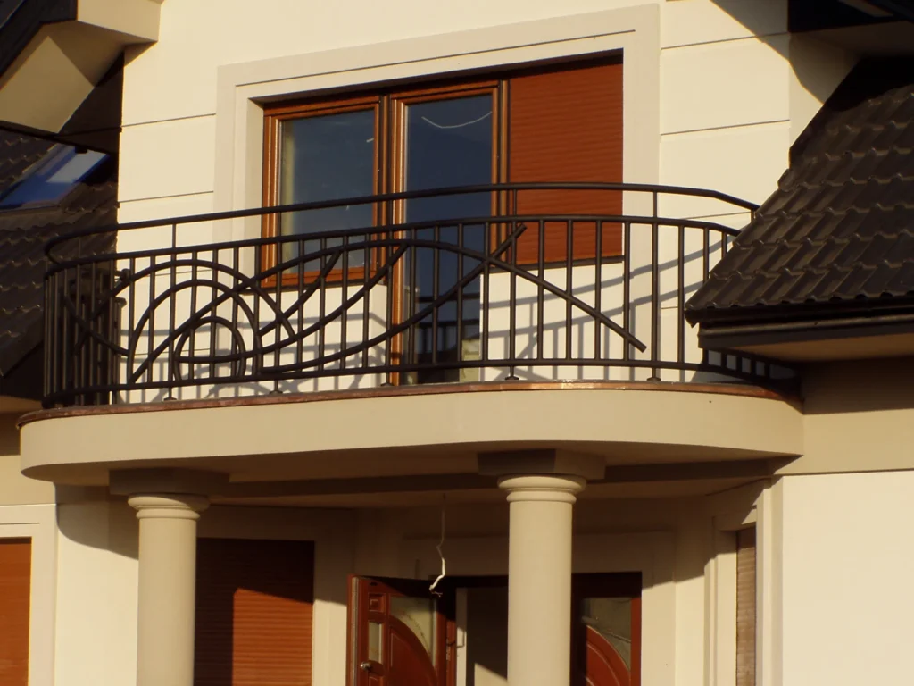 Decorative metal railings