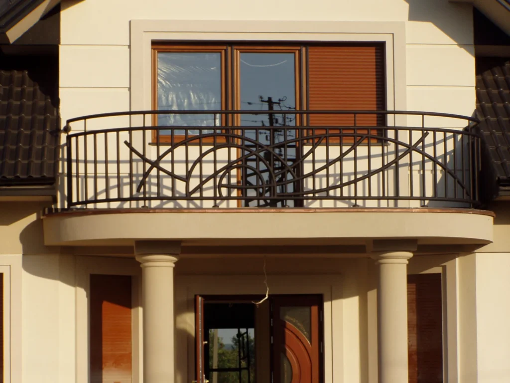 Decorative metal railings