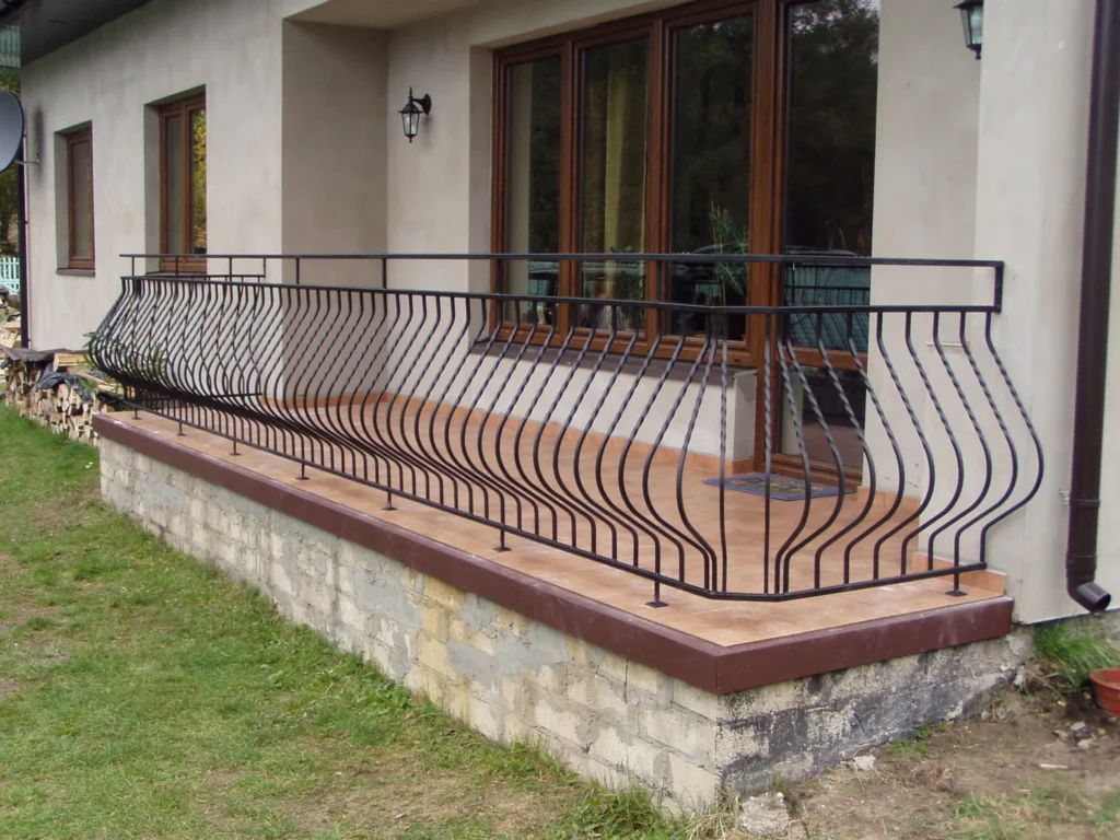 Decorative metal railings