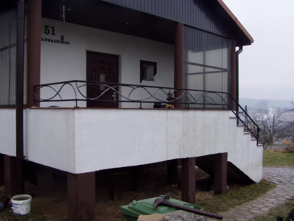 Decorative metal railings