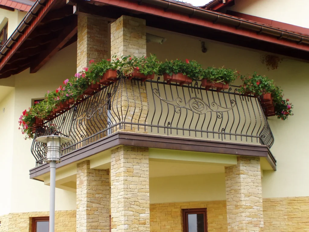 Decorative metal railings