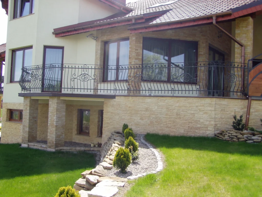 Decorative metal railings