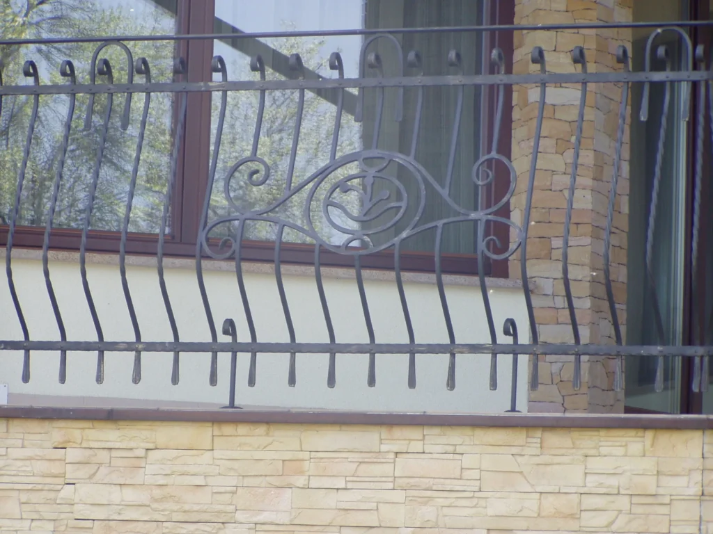 Decorative metal railings