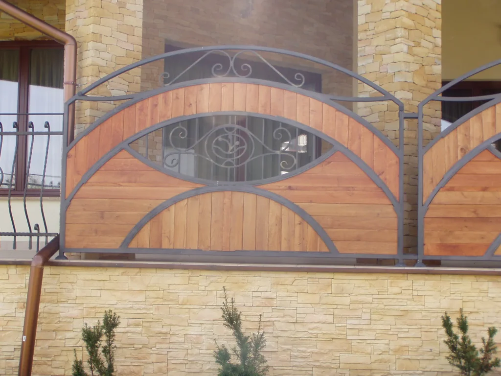 Decorative metal railings