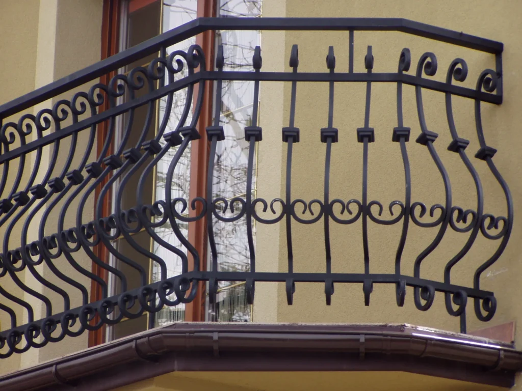 Decorative metal railings