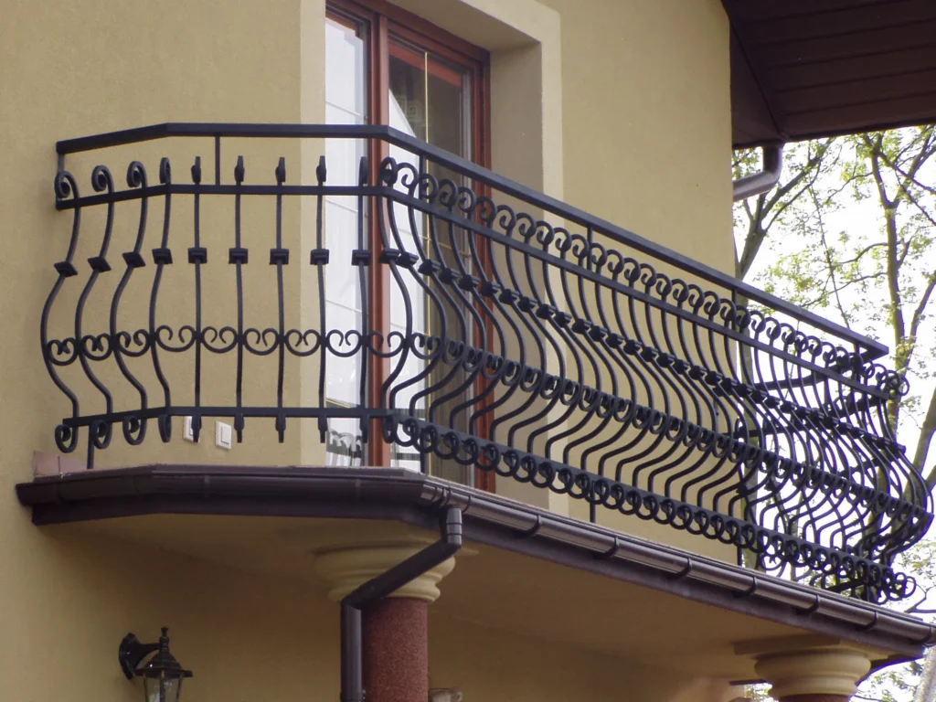 Decorative metal railings