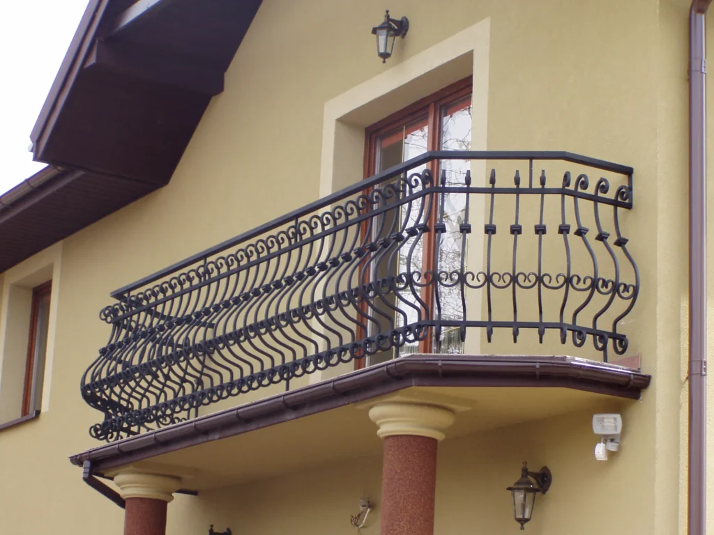 Decorative metal railings
