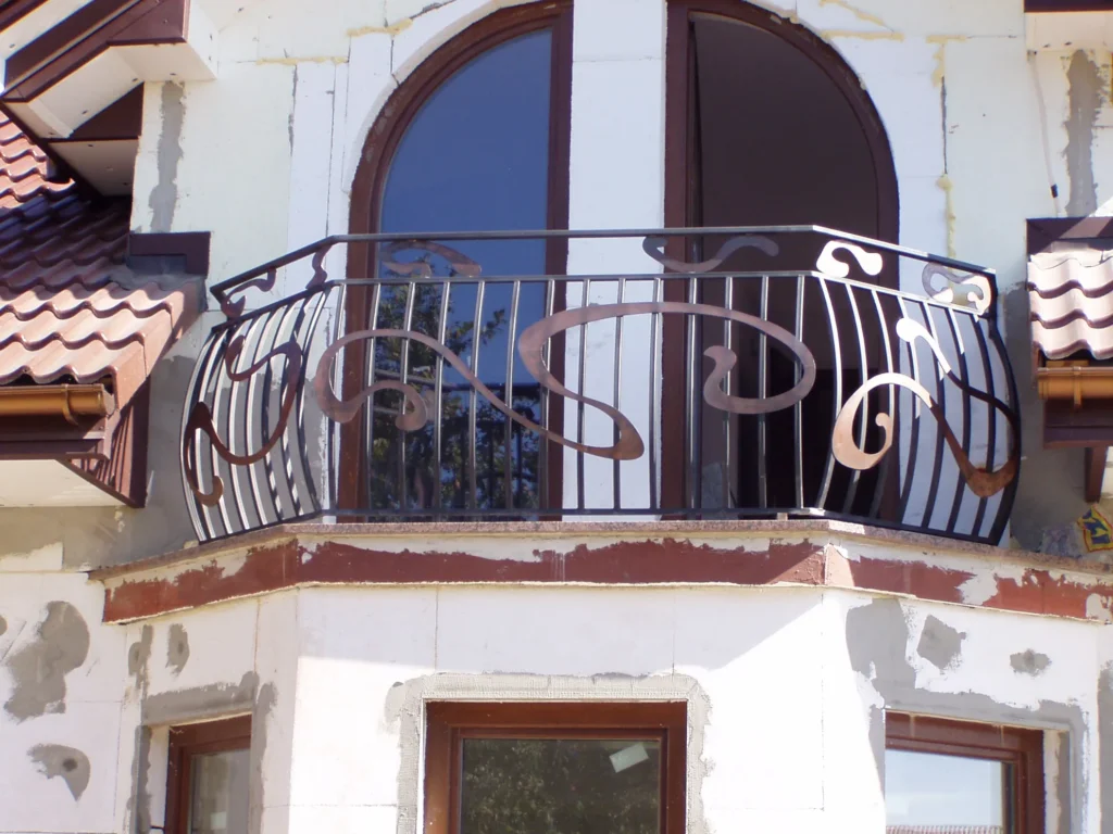 Decorative metal railings