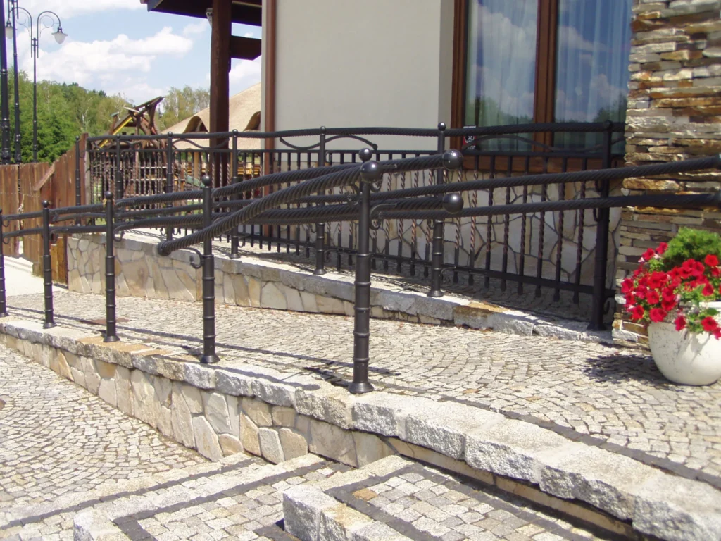 Decorative metal railings