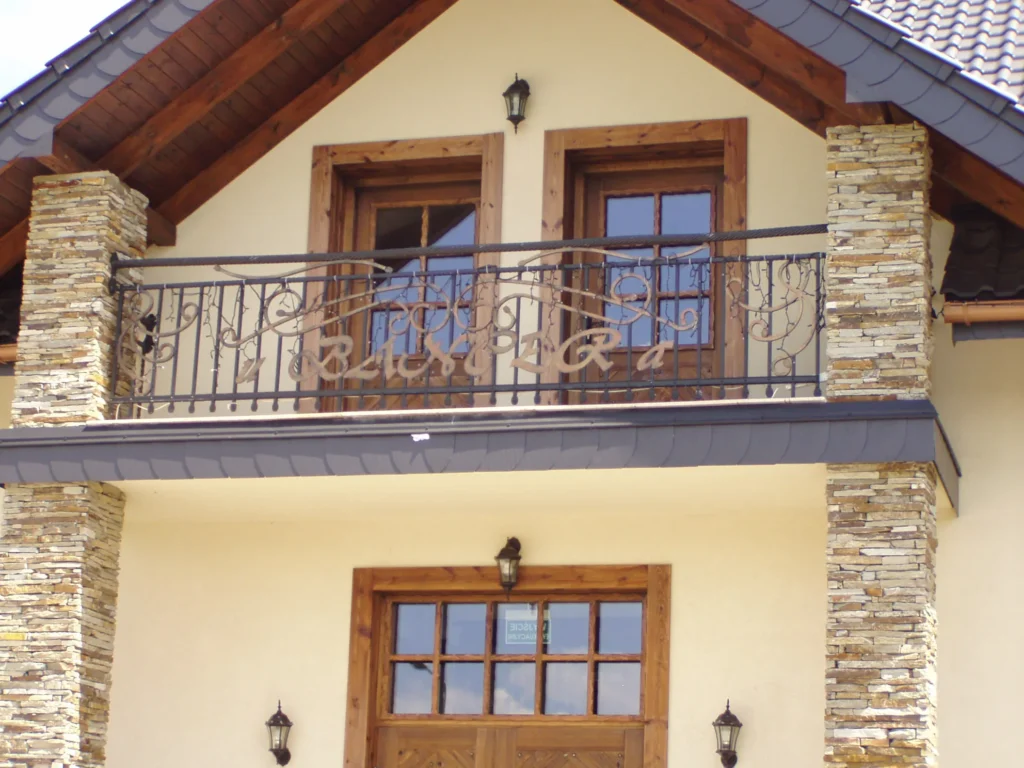 Decorative metal railings