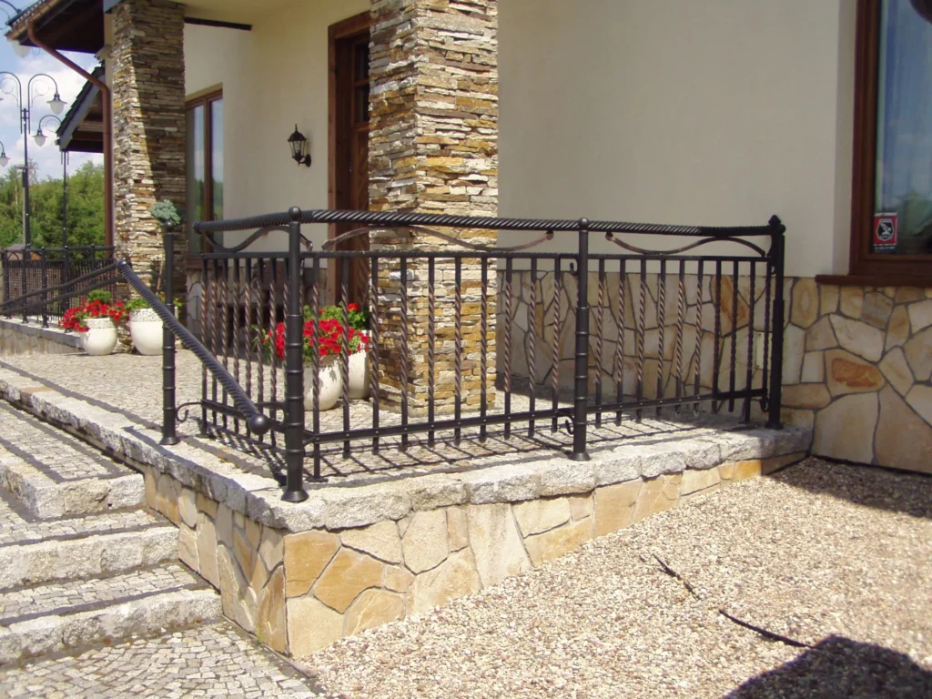 Decorative metal railings