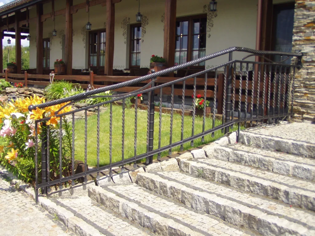 Decorative metal railings