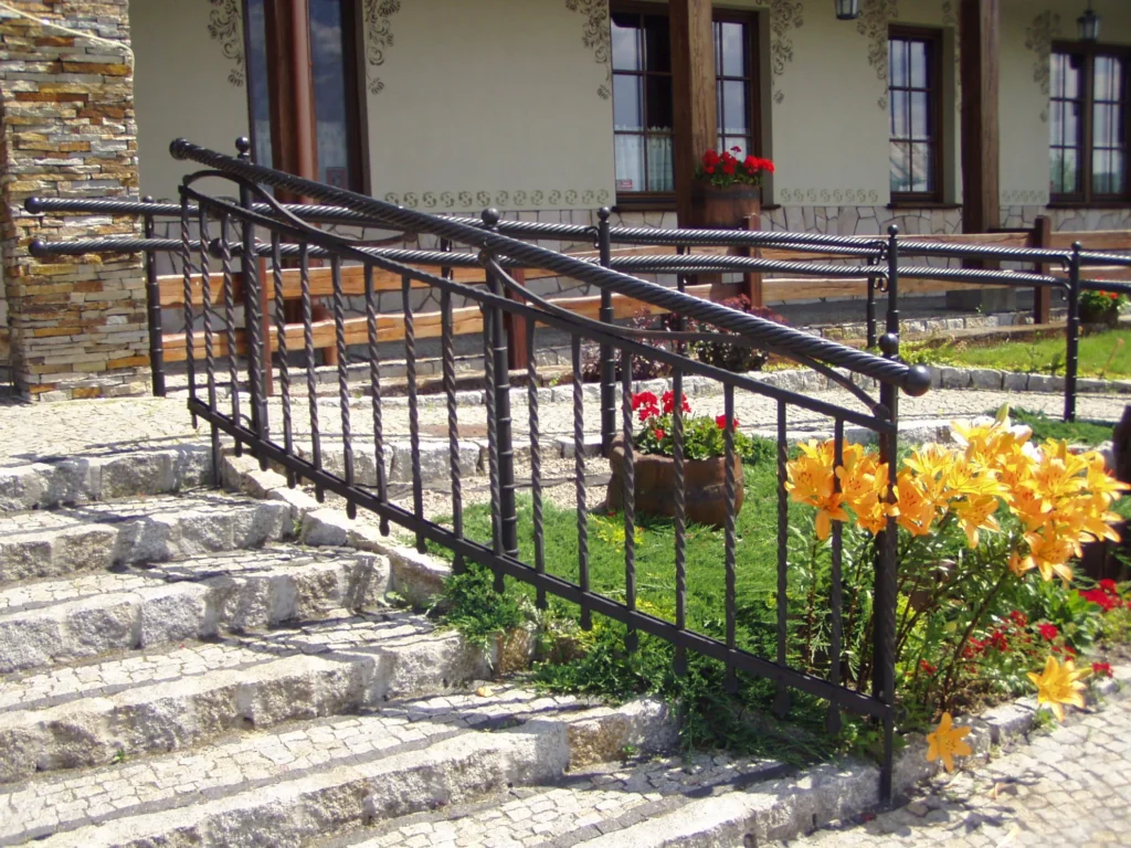 Decorative metal railings