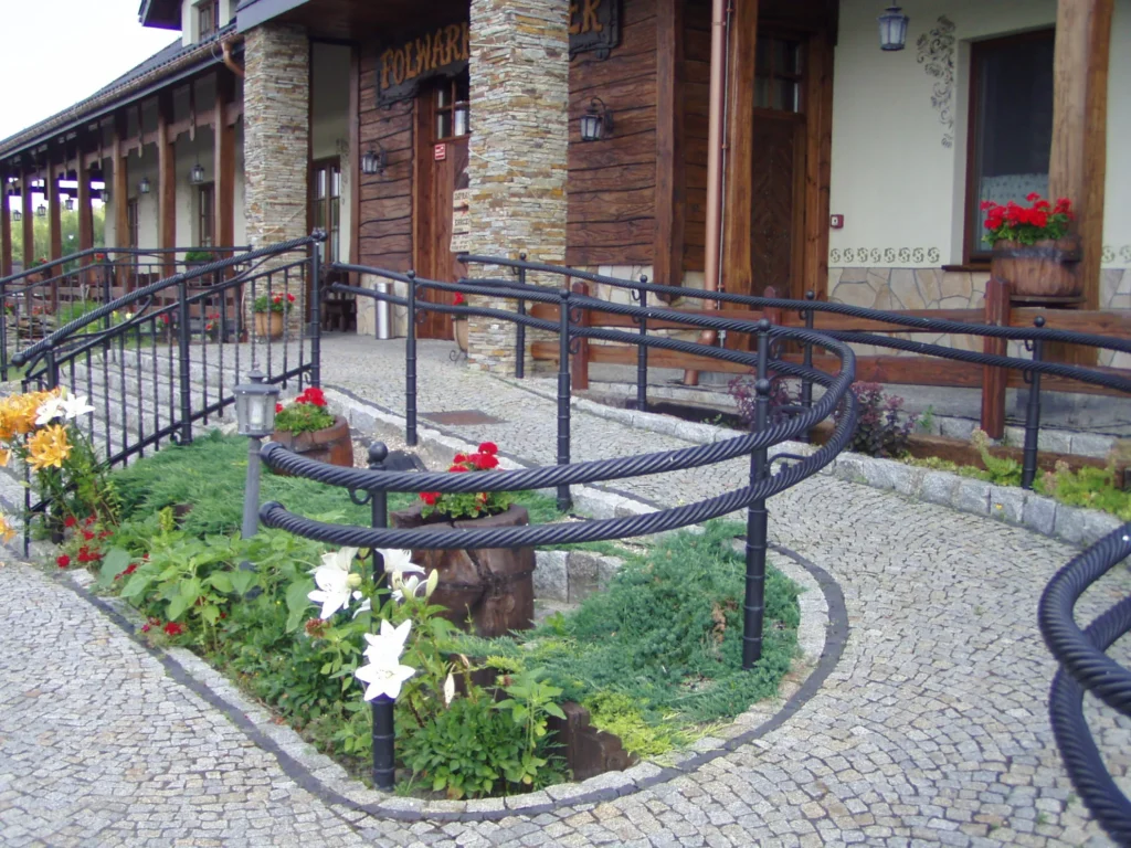 Decorative metal railings