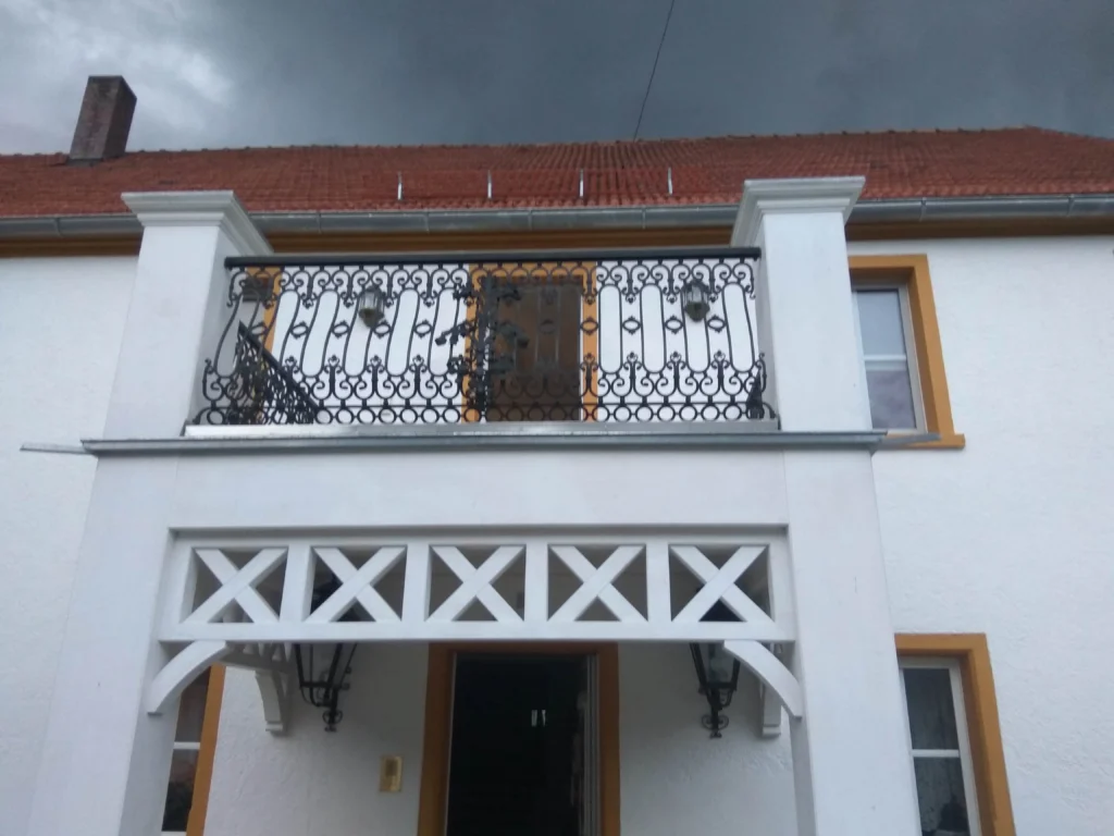 Decorative metal railings
