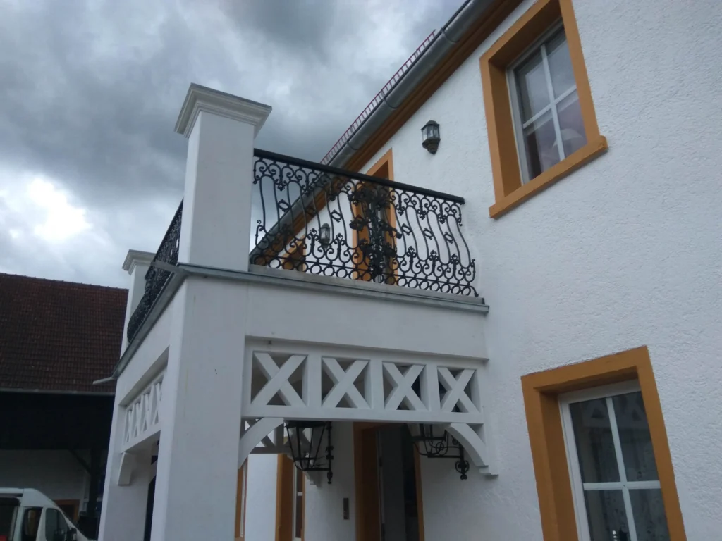 Decorative metal railings