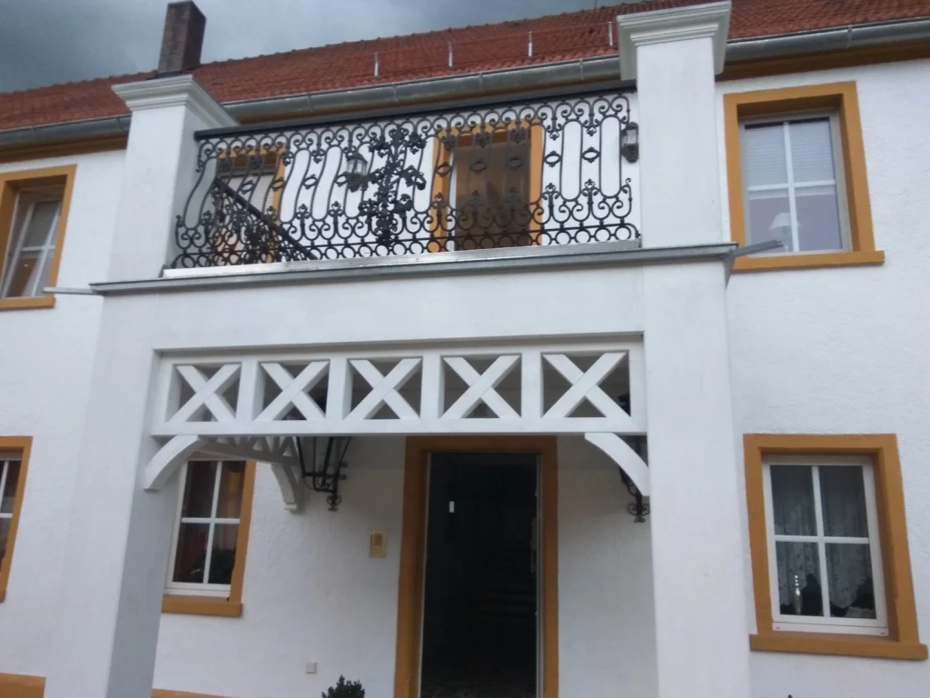 Decorative metal railings