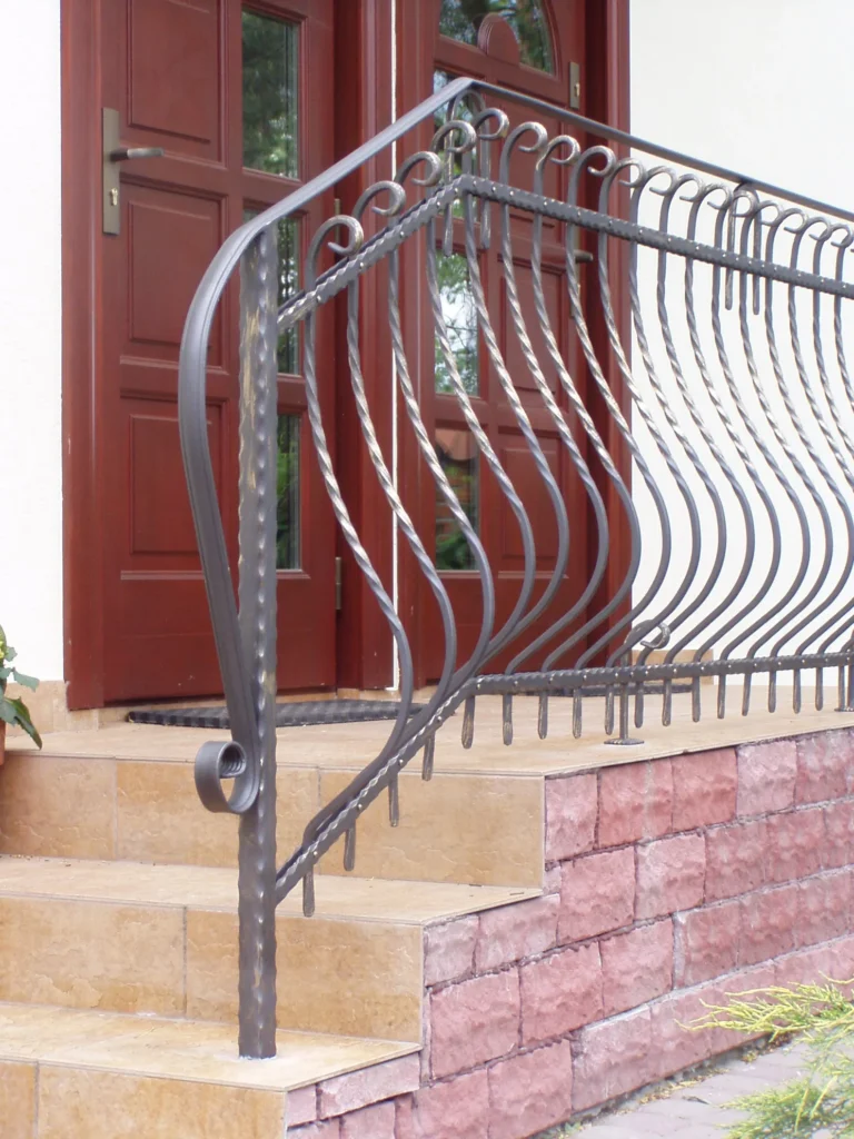 Decorative metal railings