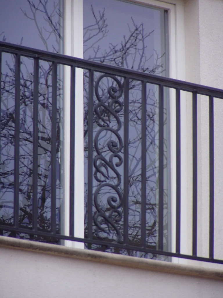 Decorative metal railings