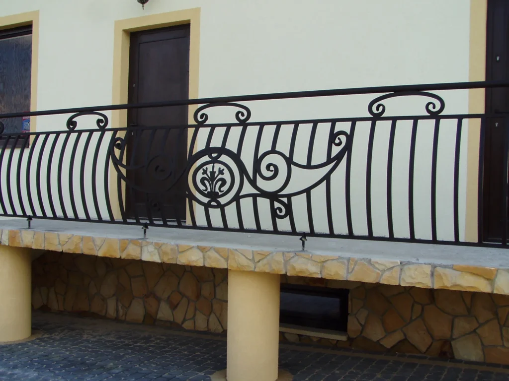 Decorative metal railings