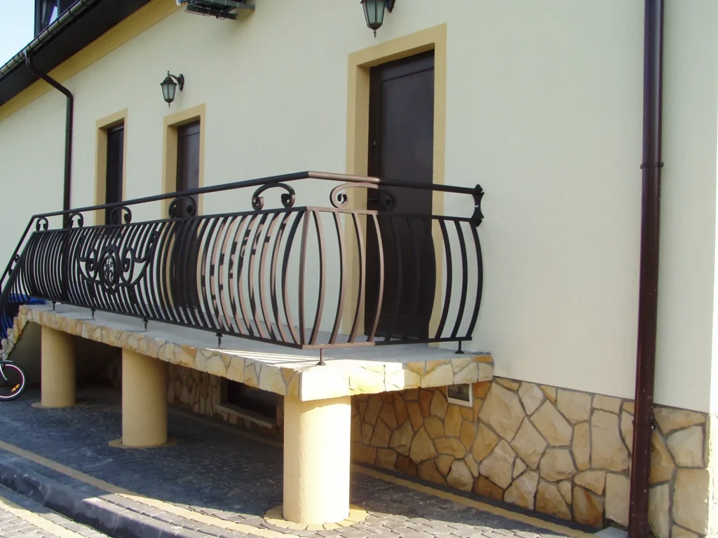 Decorative metal railings