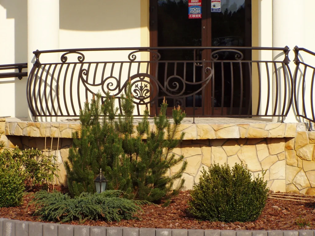 Decorative metal railings