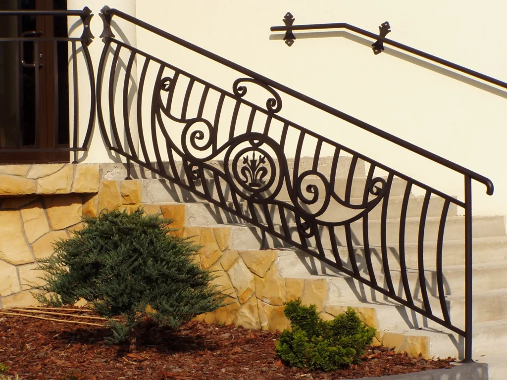 Decorative metal railings