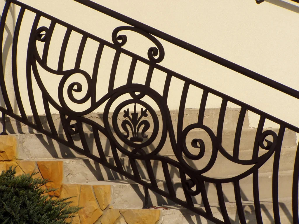 Decorative metal railings